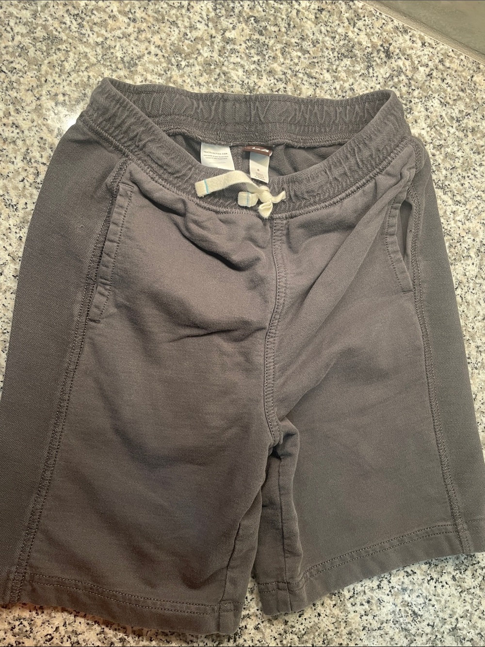 Tea Collection Charcoal Drawstring Kids Shorts